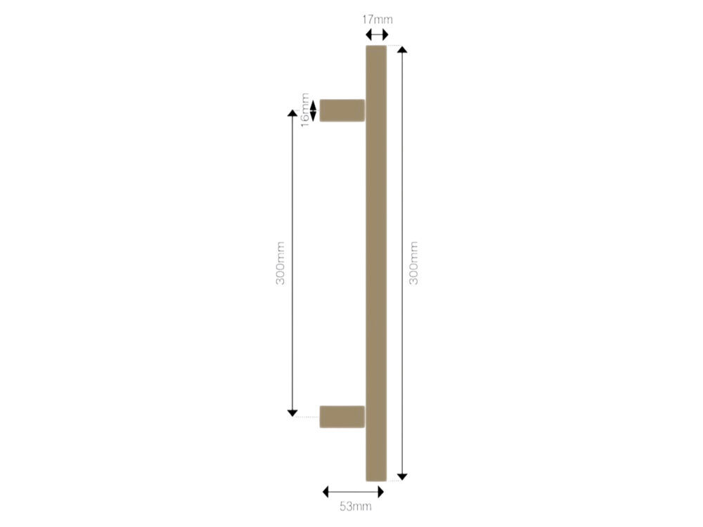Windsor 300mm Square Pull Handles - Image 11