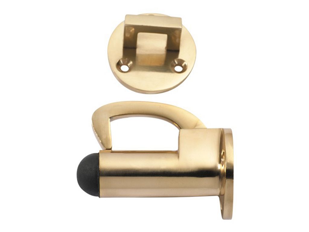 Tradco 70mm Hook Wall Mounted Stop Door Stops, Hold Open
