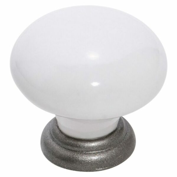 Tradco White Ceramic 30 and 38mm Knobs