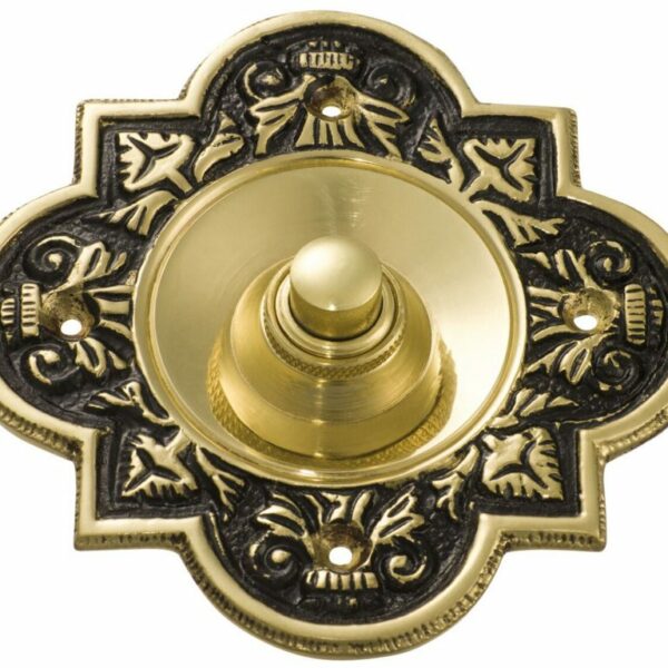 Tradco 90mm Ornate Door Bell Button
