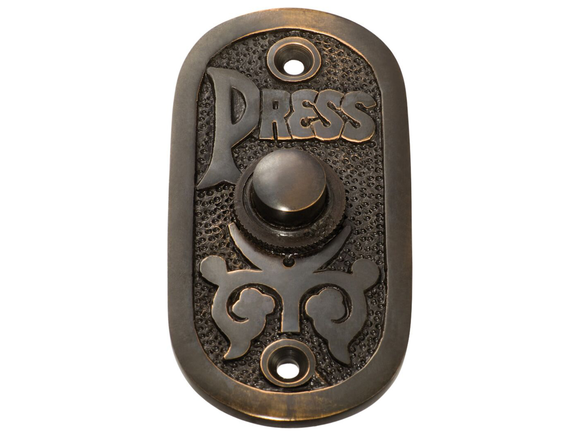 Tradco 40 X 80mm Ornate Door Bell Button