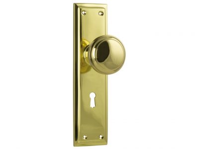 Milton Traditional Style Knob on Lever Locking Plate