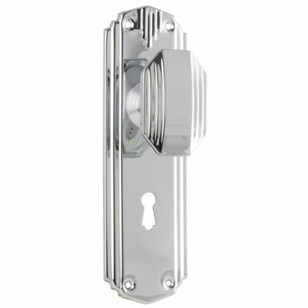 Napier Knob on Art Deco Style Lever Locking Plate