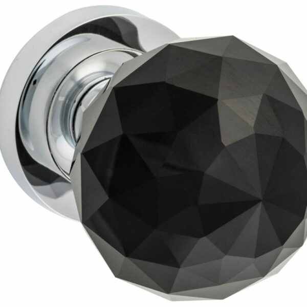 Tradco Glass Knob On Round Rose Concealed Fixing