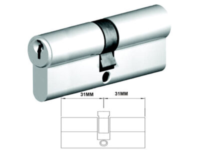 Lockwood 62mm C4 5 Pin Double Key Euro Cylinder DC Fixed Cam
