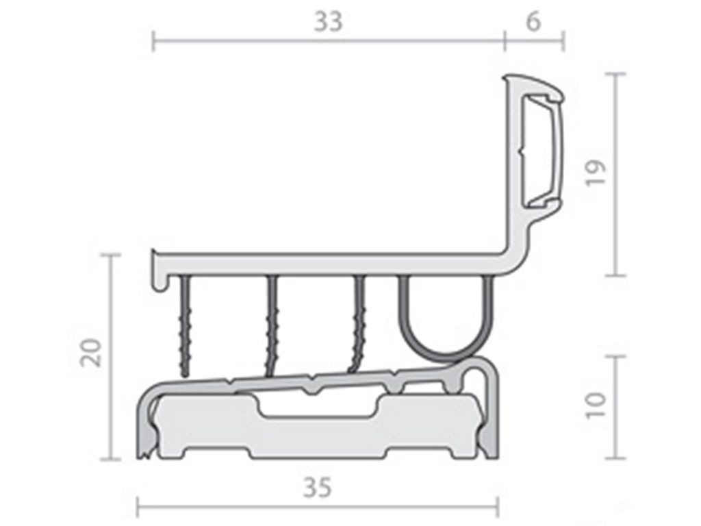 Raven RP123 Bottom Door Seal | Interior Effects