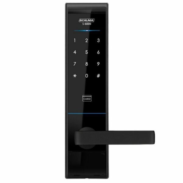 Schlage S-6000 touchpad mortice lock with cards, tags and adhesive mobile patches