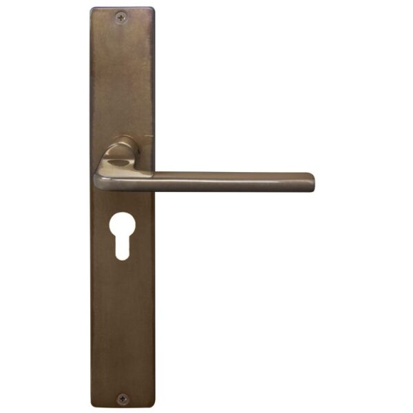 8215E48AB Windsor Chalet Levers On Long Plate Euro 48mm
