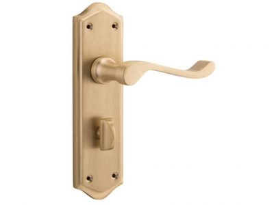 Henley lever on plate with privacy function