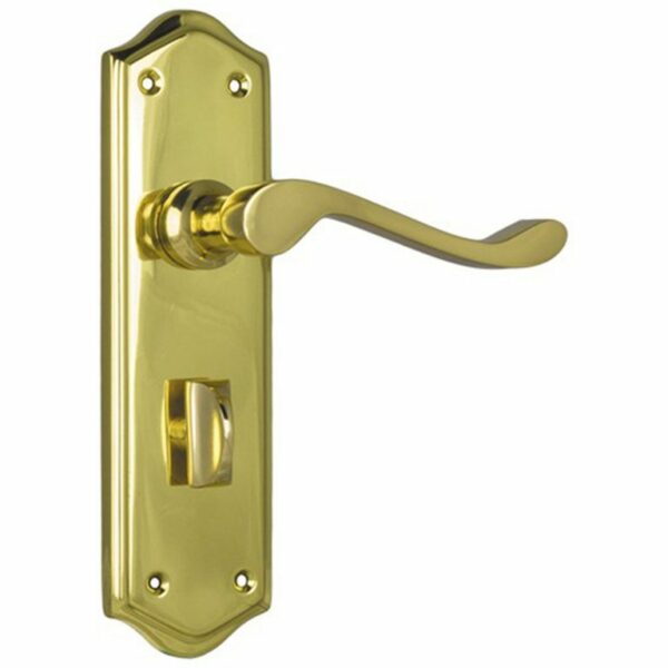 Henley lever on plate with privacy function
