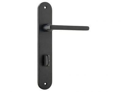 Baltimore lever on oval long Plate with Privacy Function