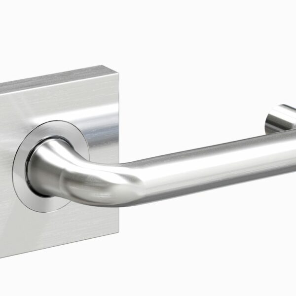 Schlage Form Alpha Lever Handle On Square Rose