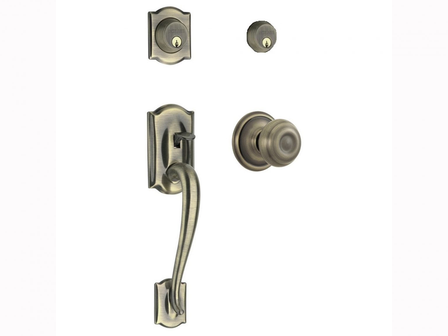 | Schlage F Series Camelot Entrance Set | Interior Effects