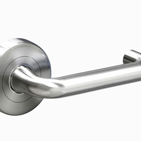 Schlage Form Alpha Lever Handle On Round Rose