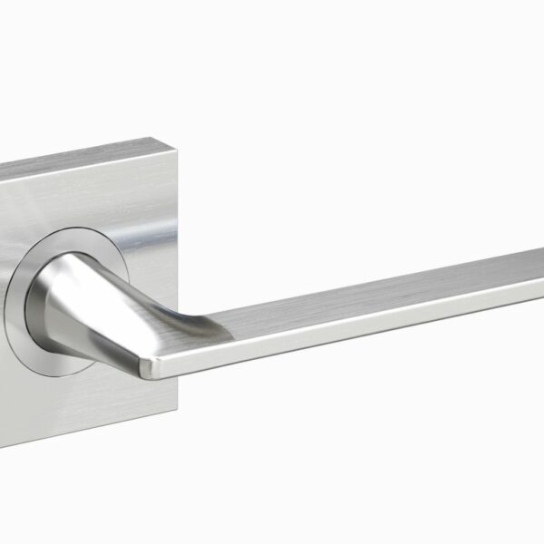 Schlage Form Carrillo Lever Handle On Square Rose