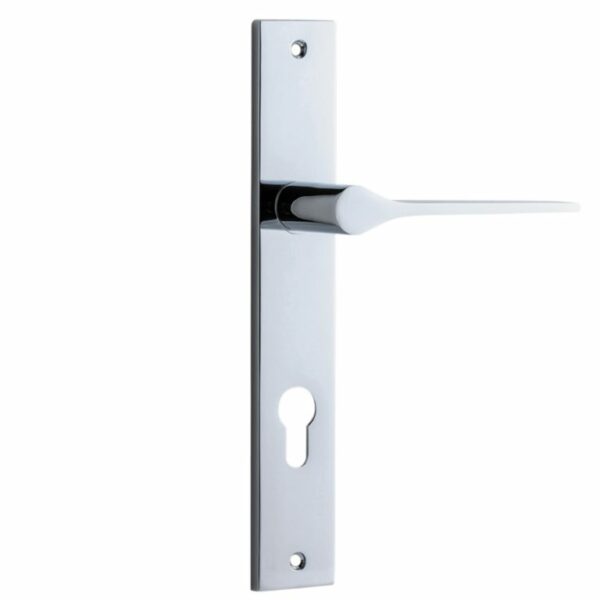 Bankston Como Polished Chrome Locking Handle On Rectangular Plate