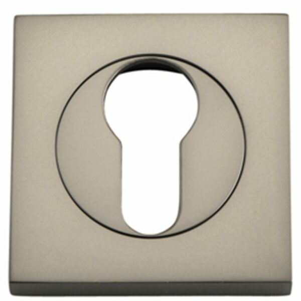 Bankston Satin Nickel Square Euro Keyhole Escutcheon