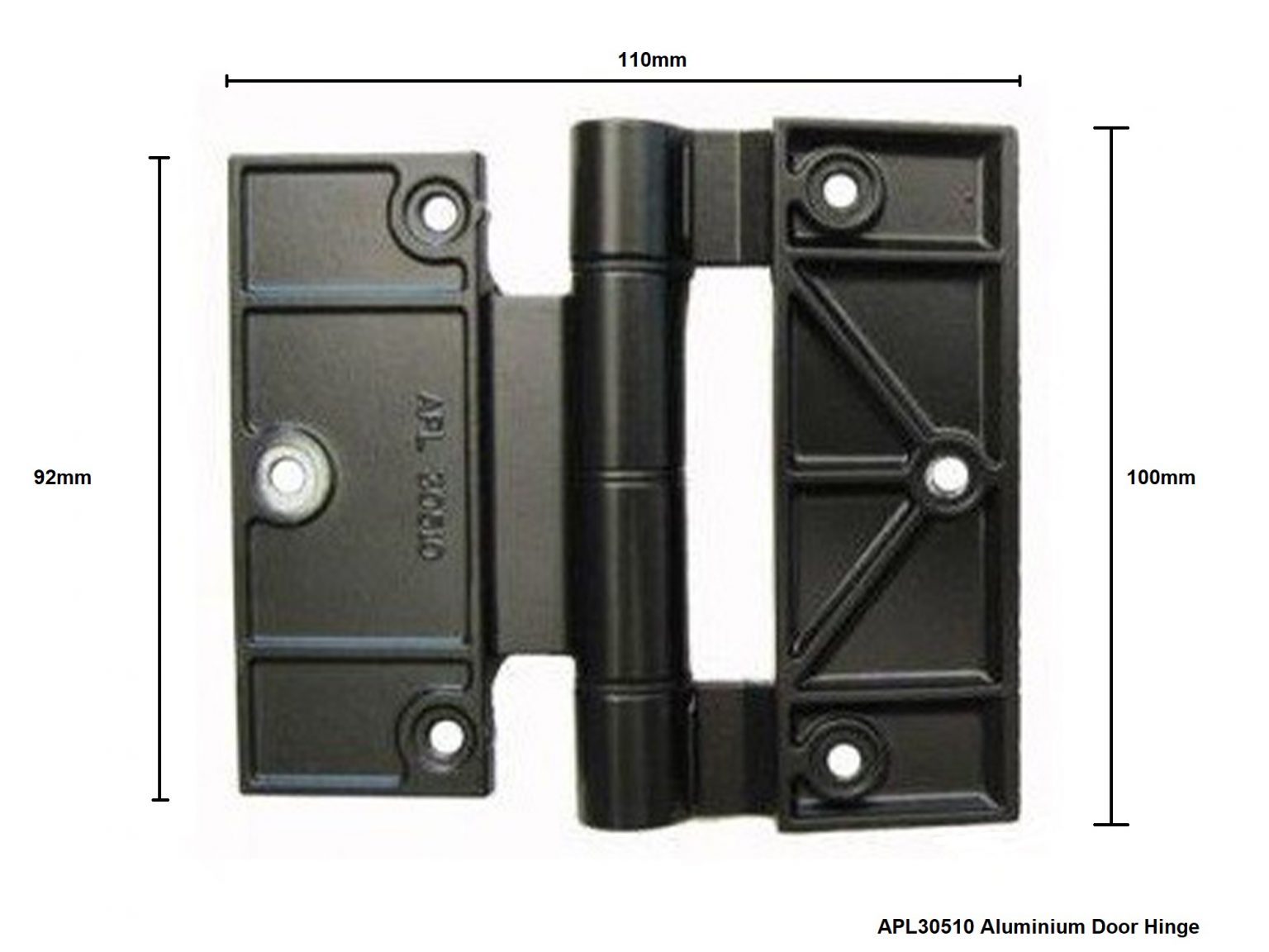APL 100mm Exterior Aluminium Door Hinge Interior Effects