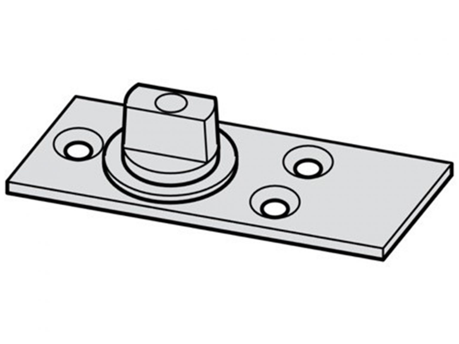 Lockwood 220kg Heavy Duty Bottom Pivot Interior Effects
