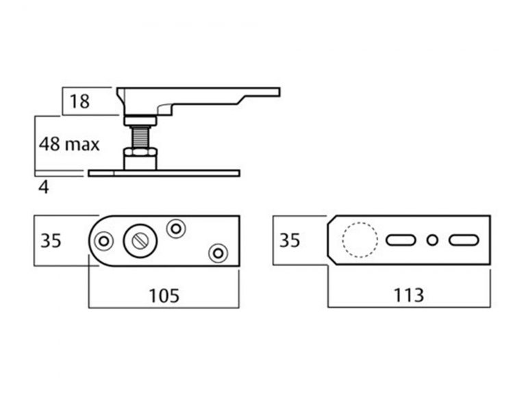  Lockwood 115kg Bottom Pivot Interior Effects