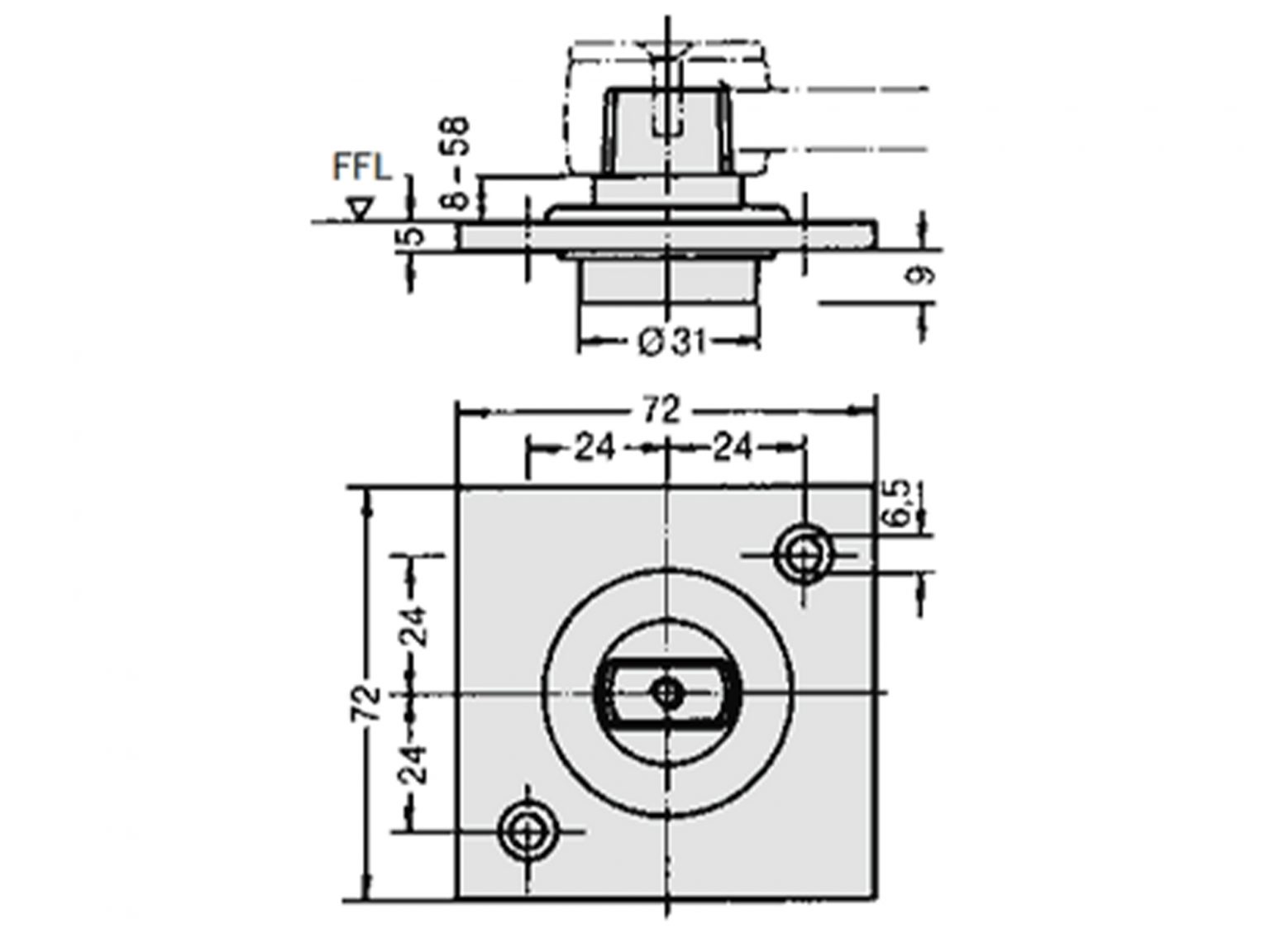  Dorma 7471K 200kg Bottom Floor Pivot Interior Effects