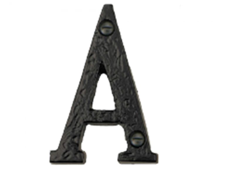 | Elements Black Iron 76mm Alphabet | Interior Effects