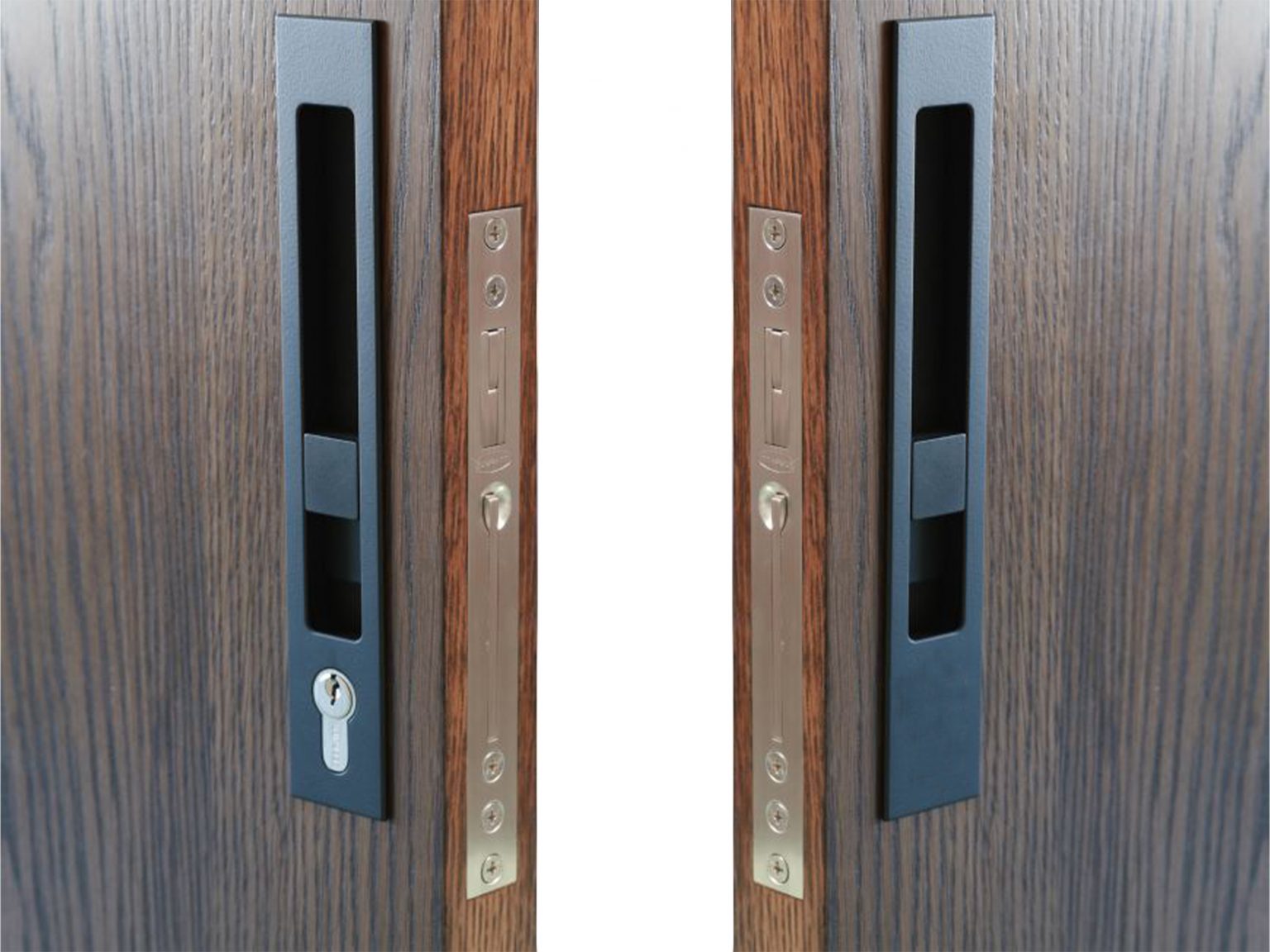  Zebratti 40mm Backset Locking Sliding Door Lock KeySnib/Snib