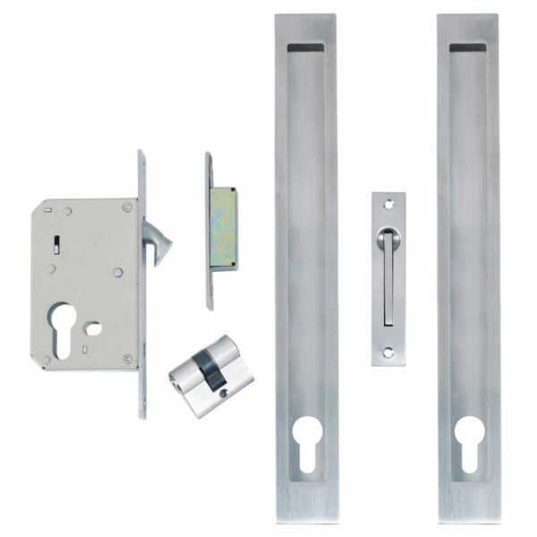 Windsor 300 x 37mm Key Locking Flush Pull Sets