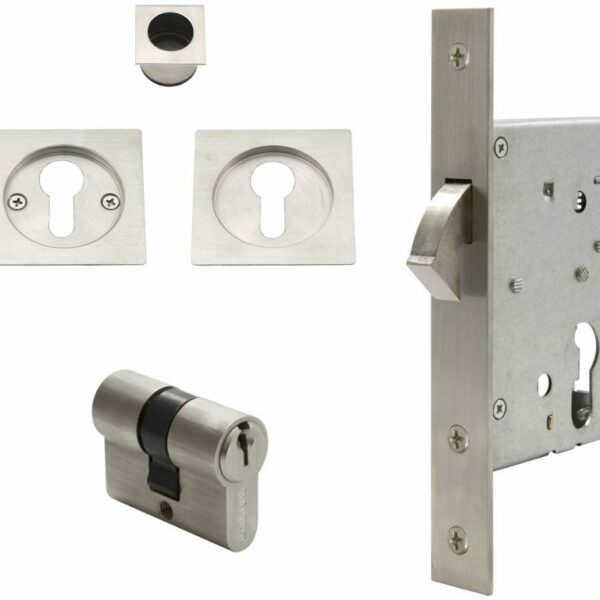 Windsor Square Key Locking Cavity Handle Sets