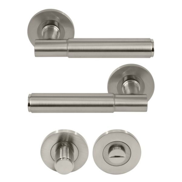 Windsor Brass Nido Verge Privacy Set Levers On Round Rose Plain