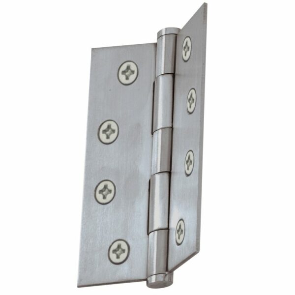 Windsor 101.6 x 76.2mm Stainless Fixed Pin Flat Tip Hinges