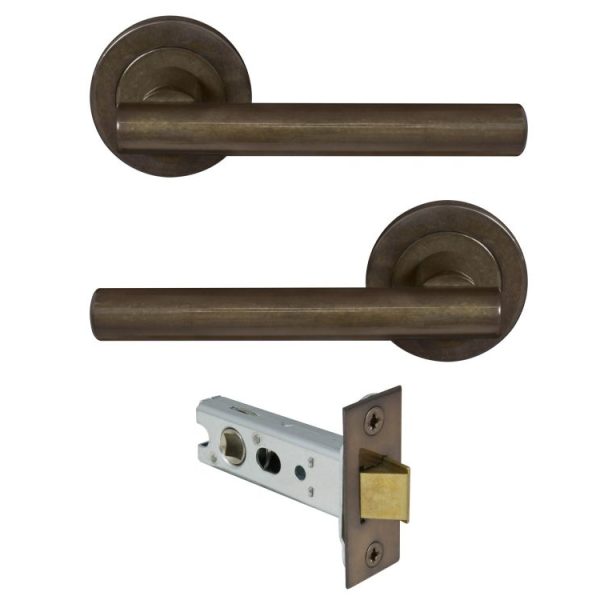 8202-AB Windsor Charleston Passage Set On Round Rose