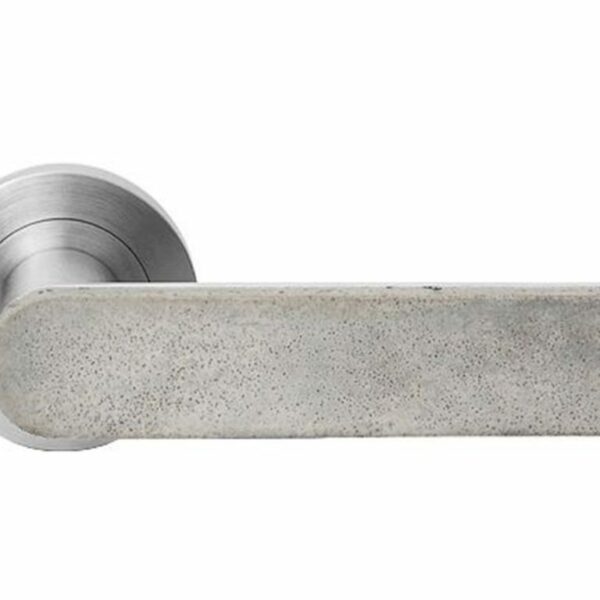 Concrete Club Lever On 53mm Round Rose