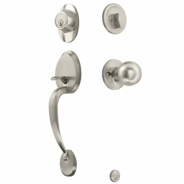 Windsor Oval Entrance Gripsets with Round Knob