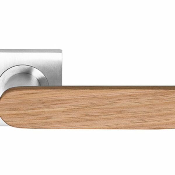 Monte Club Walnut Timber Lever On 53mm Square Rose