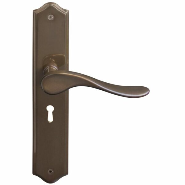 Windsor Haven Lever On traditional Plate 5 Lever Keyhole