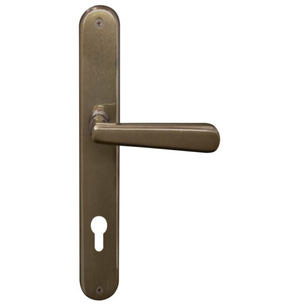 8233E85AB Windsor Villa Levers On Long Plate Euro 85mm