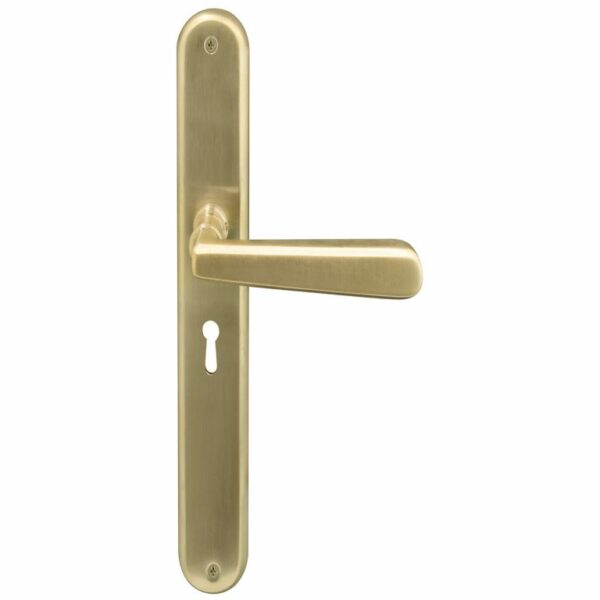 Windsor Villa Lever On Oval Plain plate 5 Lever Keyhole