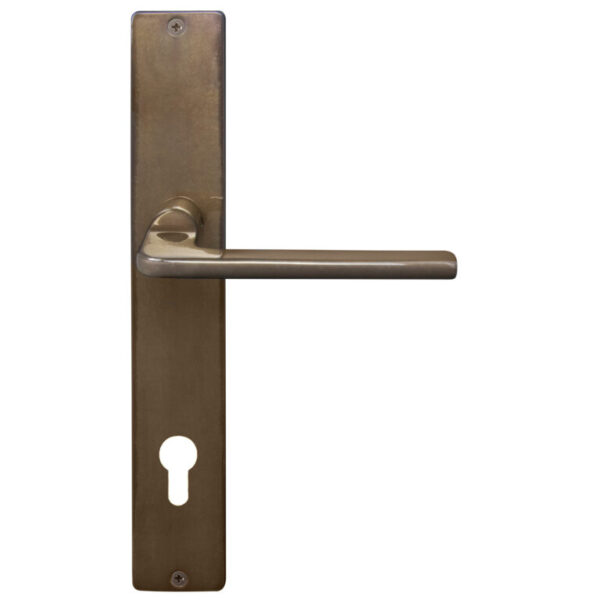 8215E85AB Windsor Chalet Levers On Long Plate Euro 85mm