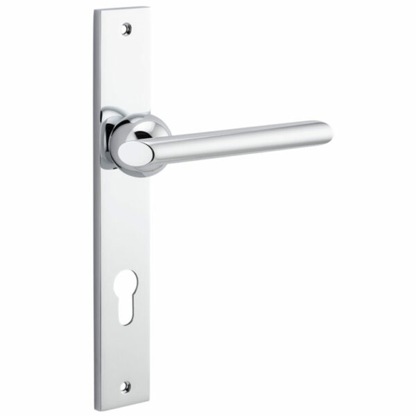 Bankston Futurismo Polished Chrome Locking Handle On Rectangular Plate