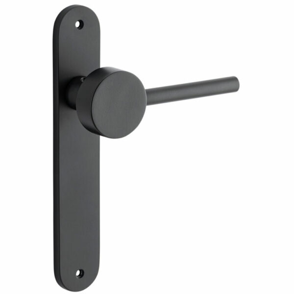 Bankston Geppetto Nero Passage Handle On Oval Plate