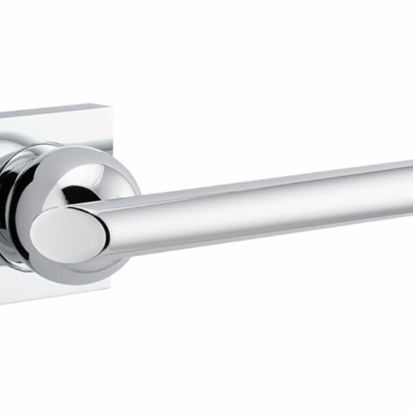 Bankston Futurismo Polished Chrome Lever Handle On Square Rose