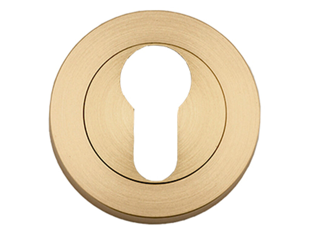 Iver Round Euro Keyhole Escutcheons Interior Effects