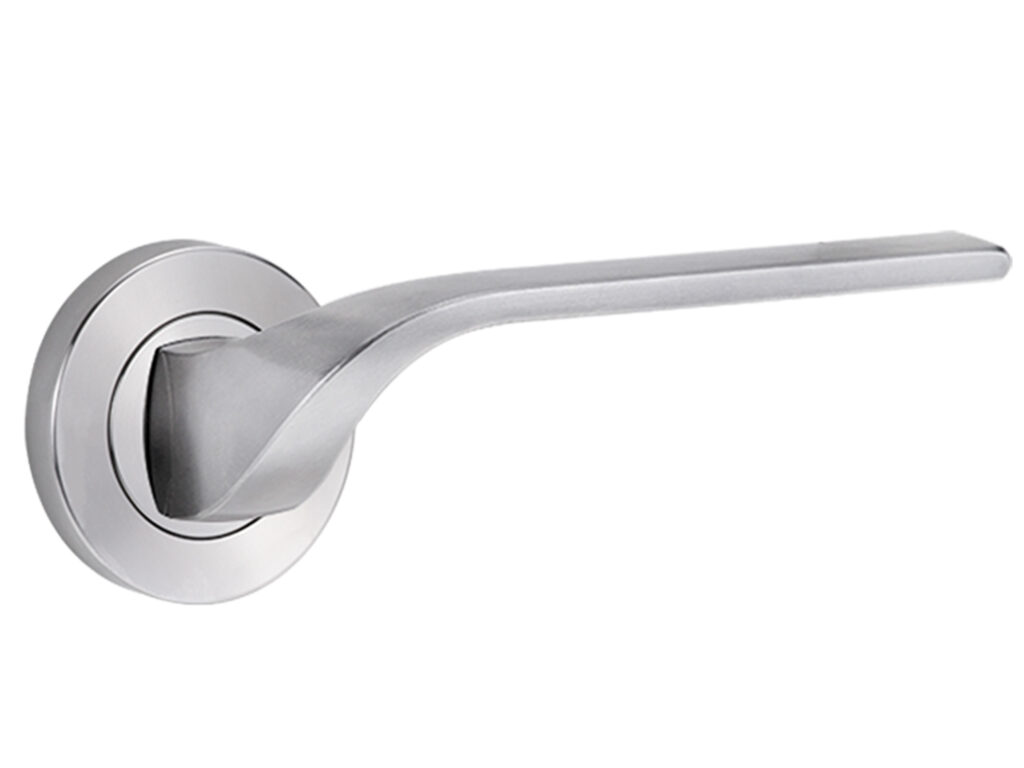 Lockwood 1220/1221/122 Lever Handles On Round Rose | Interior Effects