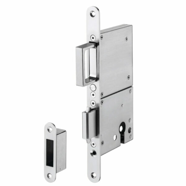 JNF Key Locking Sliding Door Mortice Lock With End Pull