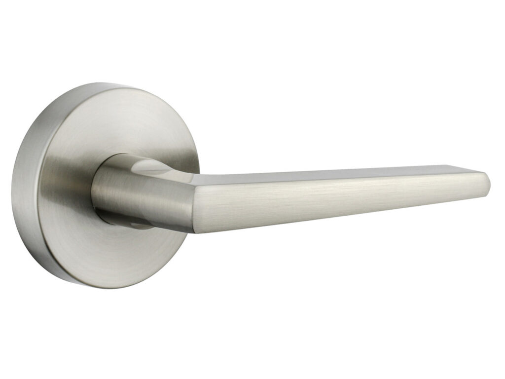 Beamont Lever Handles On Round Rose | Interior Effects