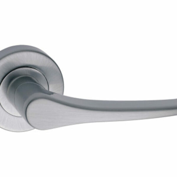 Schlage Moda Series Sofia Lever Handles On Round Rose