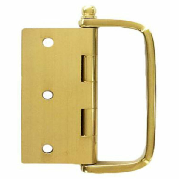 75 x 75mm Brass Hinge With D Handle