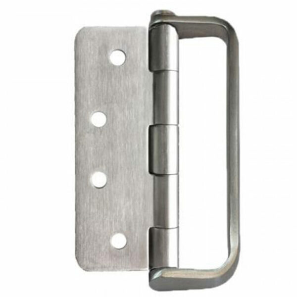 100 X 75mm 1/4 Radius Stainless Steel Hinge With D Handle