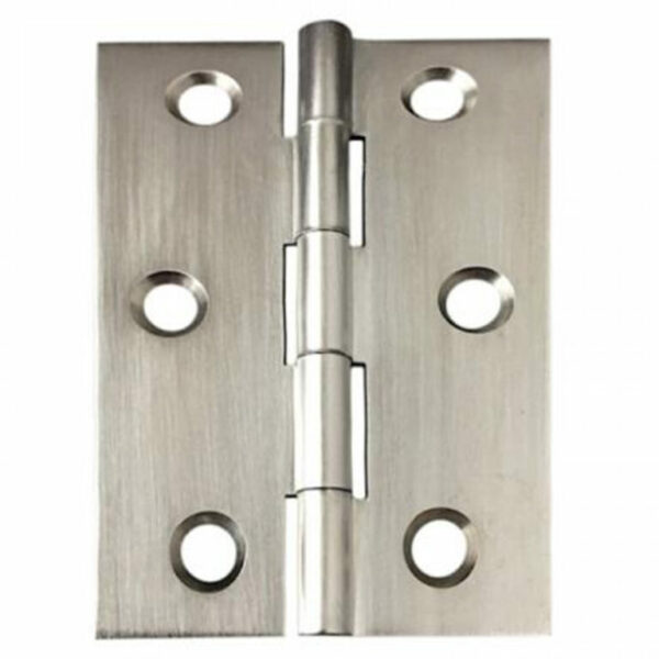 75 x 50 x 2.0mm Fixed Pin Brass Hinges